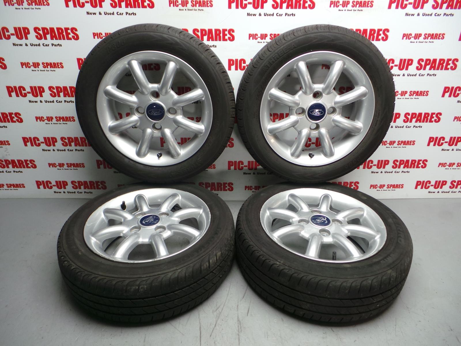 Ford Ka Alloy Wheel Set 5JX14" Inch With Tyres Zetec 4x108 0000323346